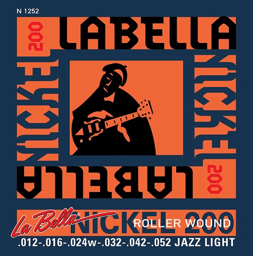 La Bella N1252 Nickel 200 Roller Wound     012-052